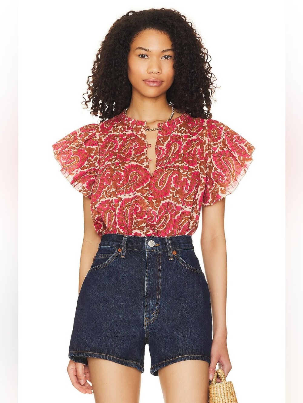 Cleobella Calla Blouse in Aurora
